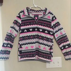 Children's Place quarter zip fleece pullover